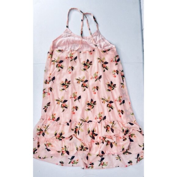 ABERCROMBIE & FITCH Women's Pink Floral Spaghetti Strap Mini Dress XS - Picture 7 of 7